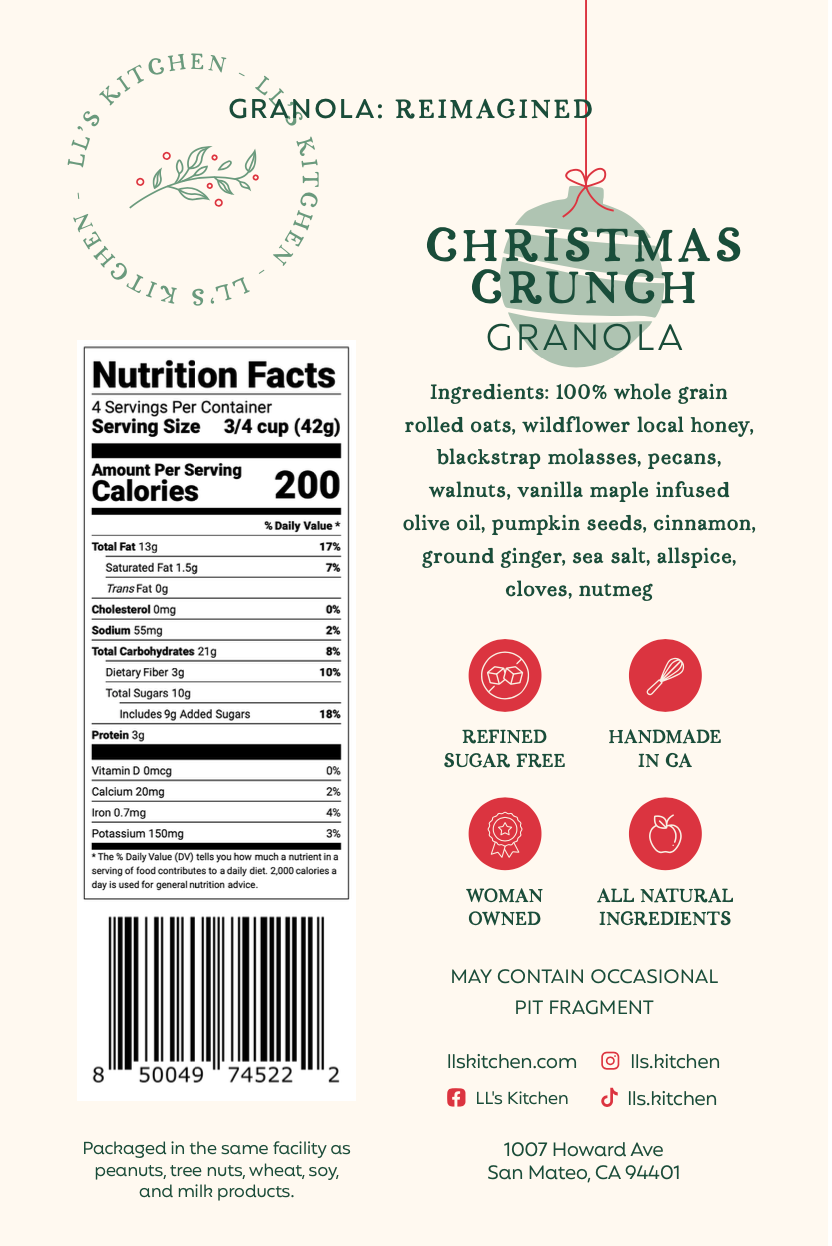 Christmas Crunch Granola