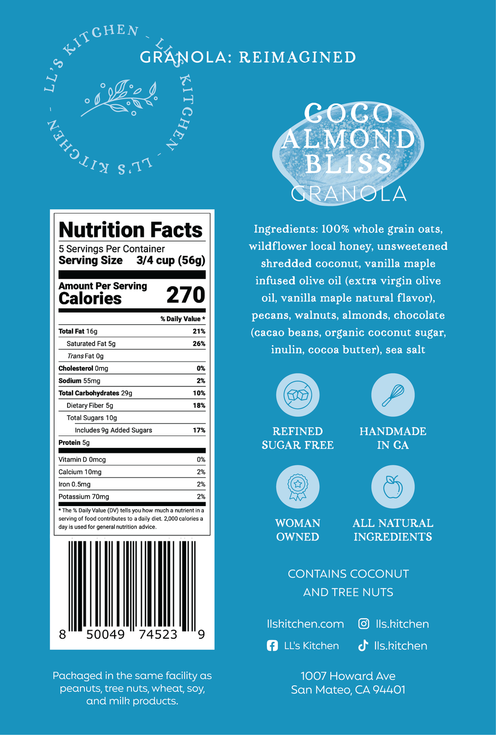 Coco Almond Bliss Granola